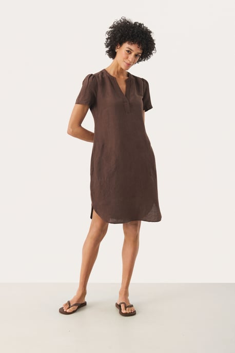 Jurk Regular fit brown - Image 1