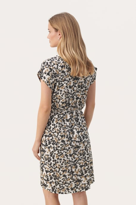 Jersey jurk Relaxed fit black offwhite - Image 3