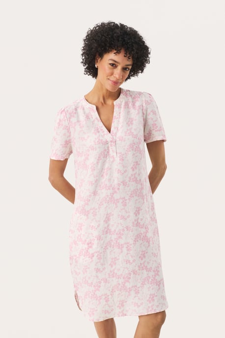 Jurk Regular fit pink white - Image 2