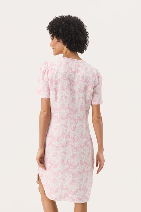 Jurk Regular fit pink white - Image 3
