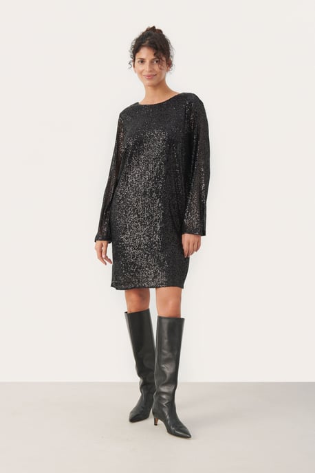 Jersey jurk Regular fit black - Image 1