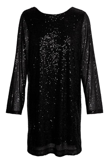 Jersey jurk Regular fit black - Image 4
