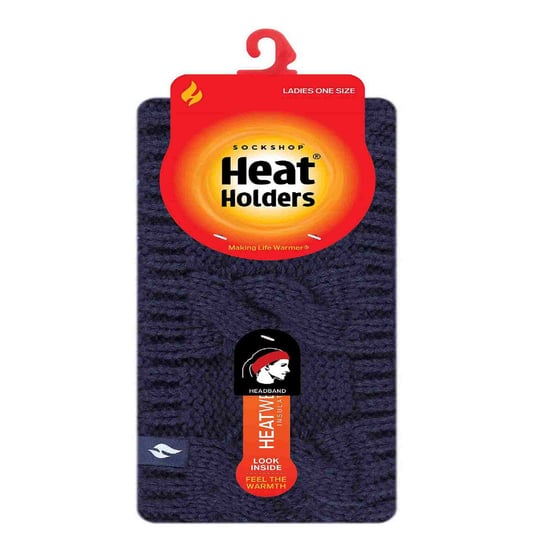 Dames Kabelgebreide Fleece Gevoerde Thermische Winter Oorwarmers Hoofdband - Image 2