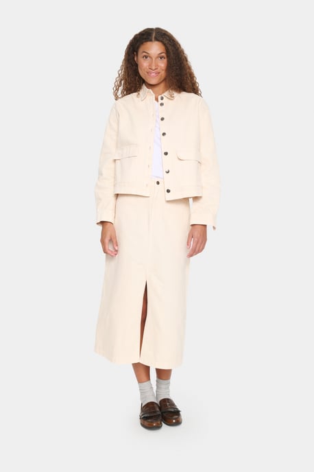Denim jack Loose fit Creme - Image 1