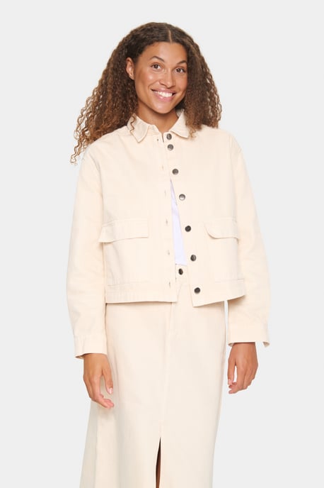 Denim jack Loose fit Creme - Image 2