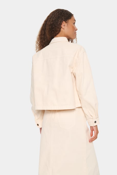Denim jack Loose fit Creme - Image 3