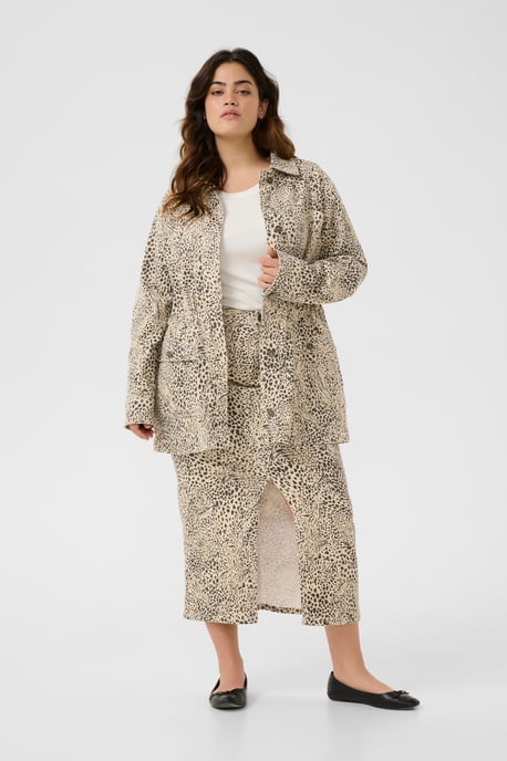 Denim jack Loose fit Abstract Leopard - Image 1