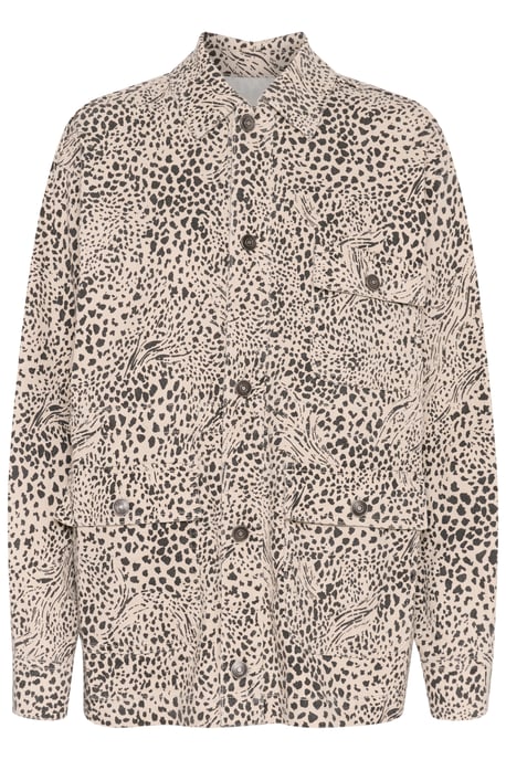 Denim jack Loose fit Abstract Leopard - Image 4