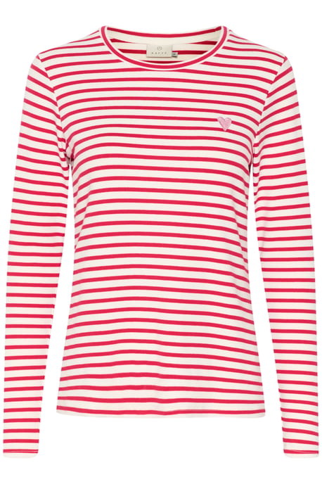 T-shirt met lange mouwen Regular fit Chalk / Virtual Pink Stripe - Image 4