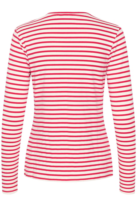 T-shirt met lange mouwen Regular fit Chalk / Virtual Pink Stripe - Image 5
