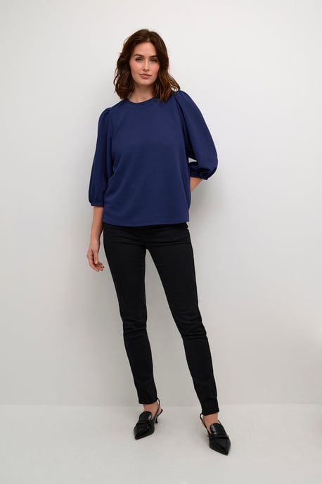 T-shirt met lange mouwen Regular fit Beacon Blue - Image 1