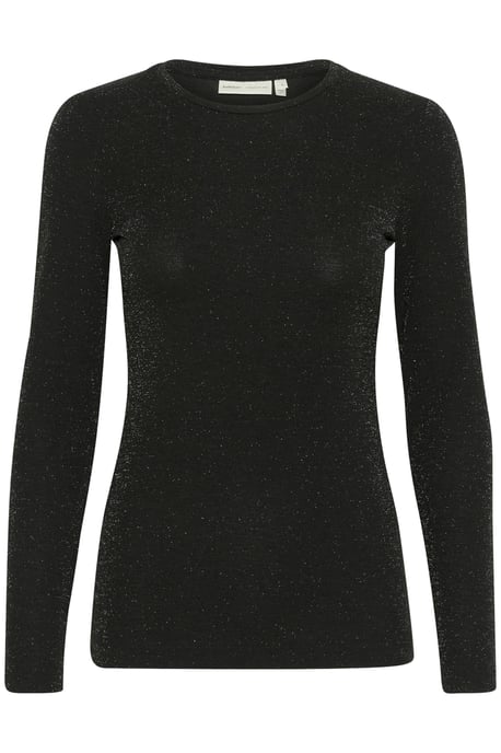 T-shirt met lange mouwen Slim fit Black - Image 4