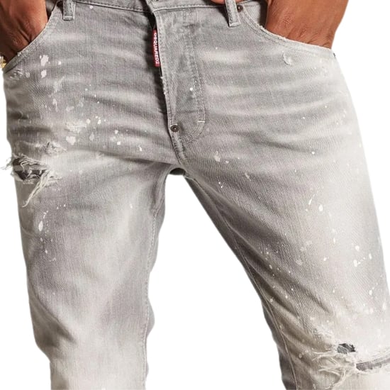 Dsquared2 Skater Jean Paint Splatter Jeans met lichtgrijze wassing - Image 4