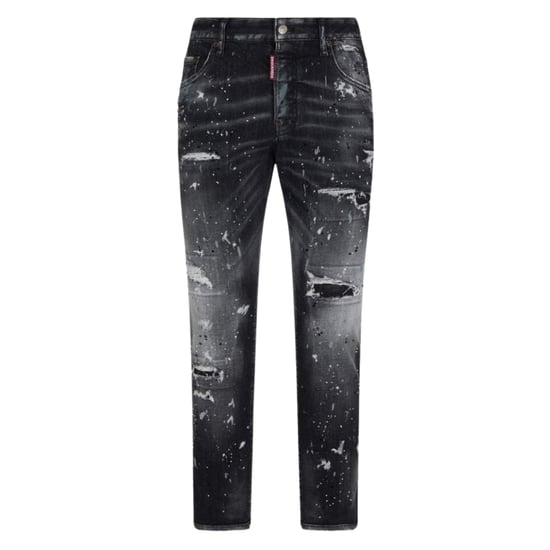 Dsquared2 Skater Jean Paint Splatter Jeans met zwarte wassing - Image 1