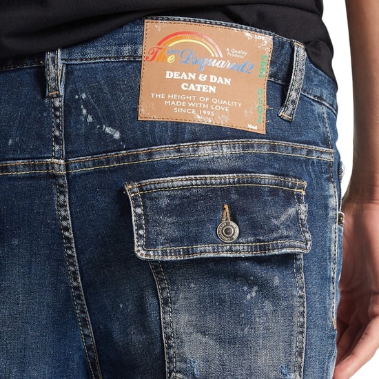 Dsquared2 Super Twinky Jean Splatter-ontwerp blauwe jeans - Image 4