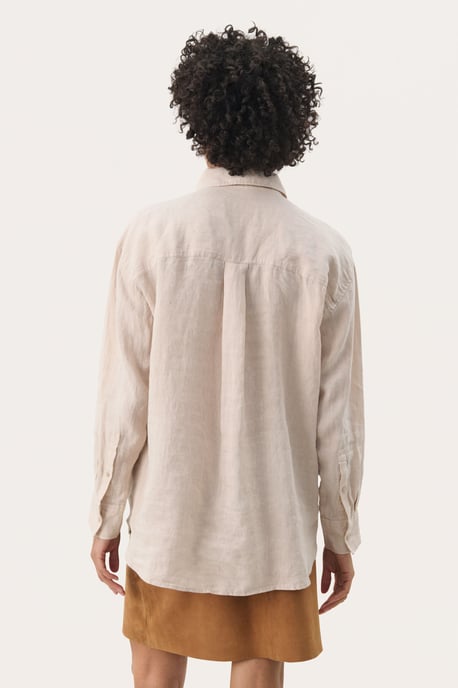 Overhemd met lang mouwen Oversize fit French Oak cream - Image 3