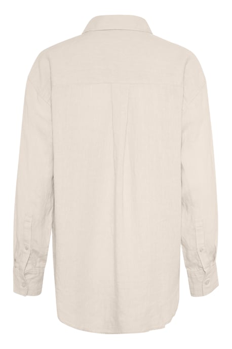 Overhemd met lang mouwen Oversize fit French Oak cream - Image 5