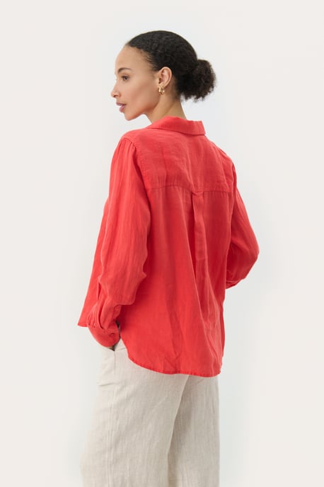 Overhemd met lang mouwen Regular fit Bittersweet red - Image 3