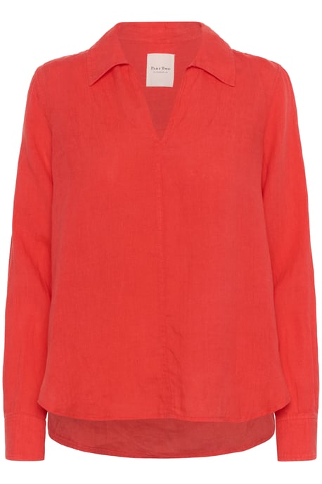Overhemd met lang mouwen Regular fit Bittersweet red - Image 4