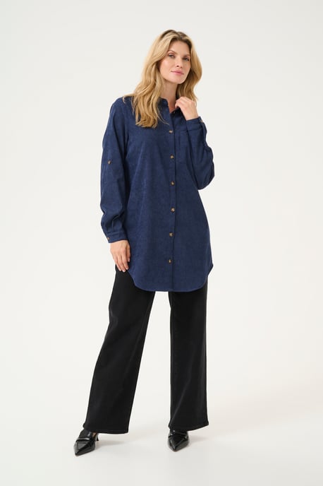 Overhemd met lang mouwen Loose fit Midnight Marine - Image 1