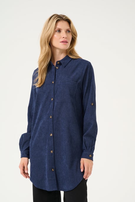 Overhemd met lang mouwen Loose fit Midnight Marine - Image 2