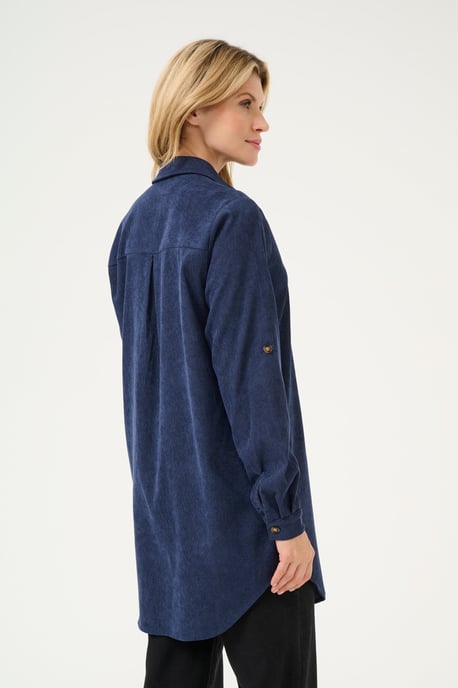 Overhemd met lang mouwen Loose fit Midnight Marine - Image 3