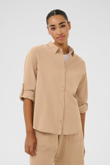Overhemd met lang mouwen Regular fit Classic Sand - Image 3