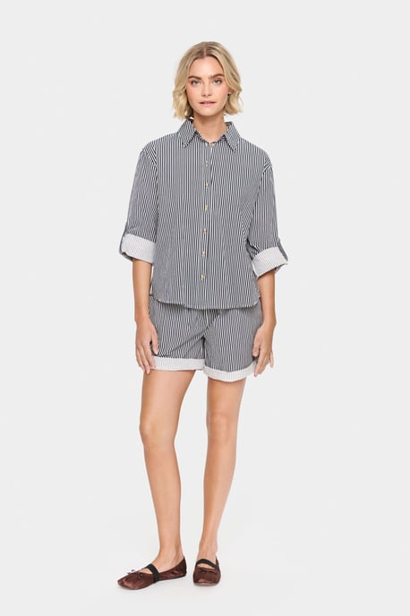 Overhemd met lang mouwen Loose fit Ice Nightsky Stripe blue white - Image 1