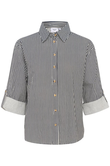Overhemd met lang mouwen Loose fit Ice Nightsky Stripe blue white - Image 4