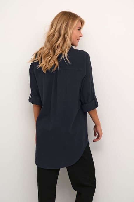 Overhemd met lang mouwen Loose fit Midnight Marine - Image 3