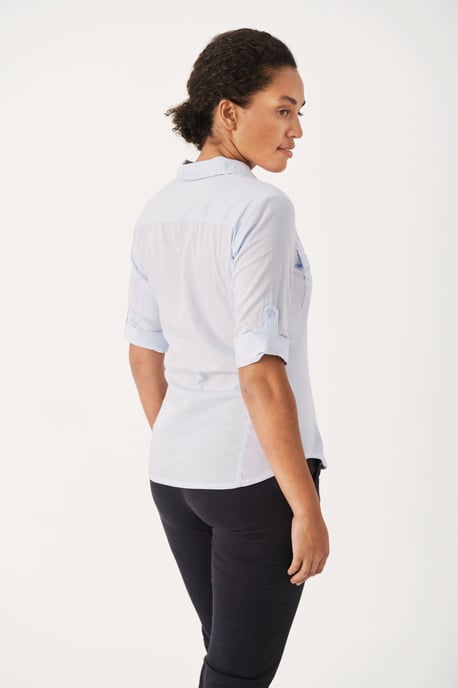 Overhemd met lang mouwen Relaxed fit Heather blue - Image 5