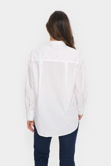 Overhemd met lang mouwen Oversize fit Ice Bonbon Harts white - Image 3
