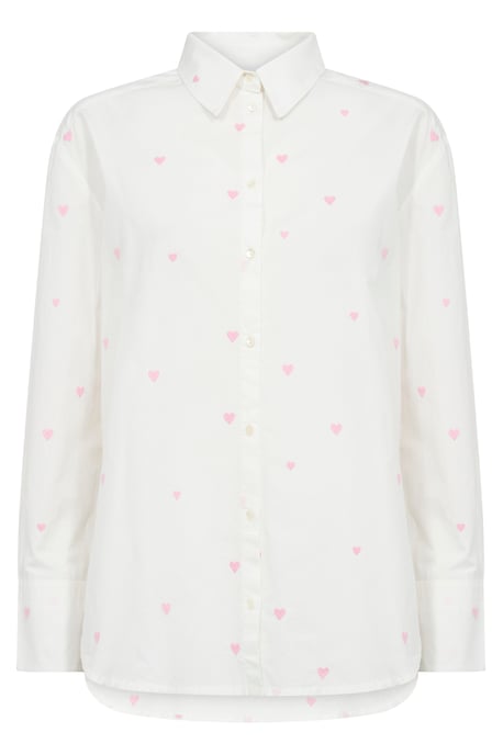 Overhemd met lang mouwen Oversize fit Ice Bonbon Harts white - Image 4