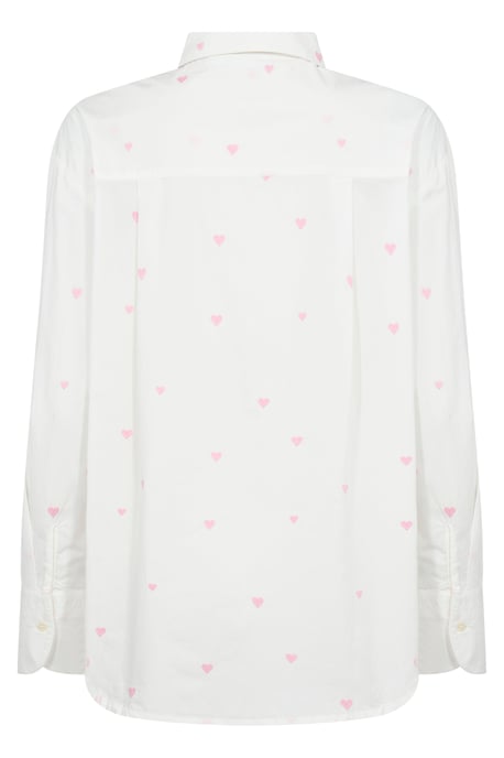 Overhemd met lang mouwen Oversize fit Ice Bonbon Harts white - Image 5