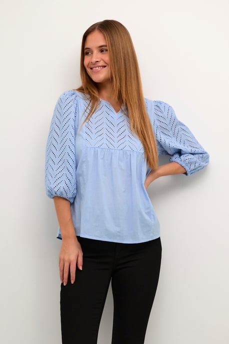 Overhemd met lang mouwen Regular fit Cashmere Blue - Image 3