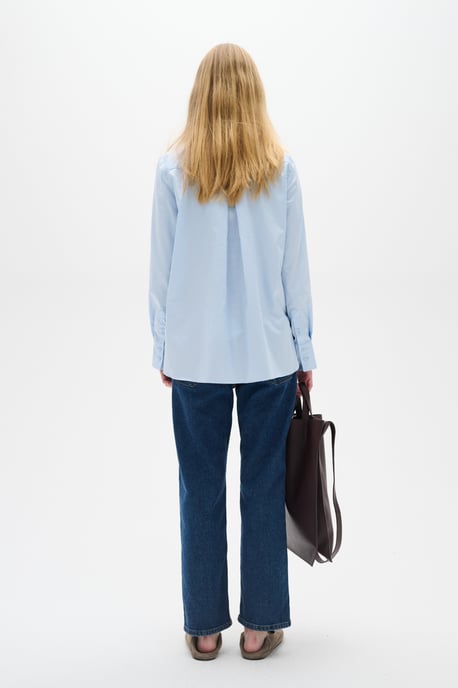 Overhemd met lang mouwen Loose fit Pastel Blue light blue - Image 2