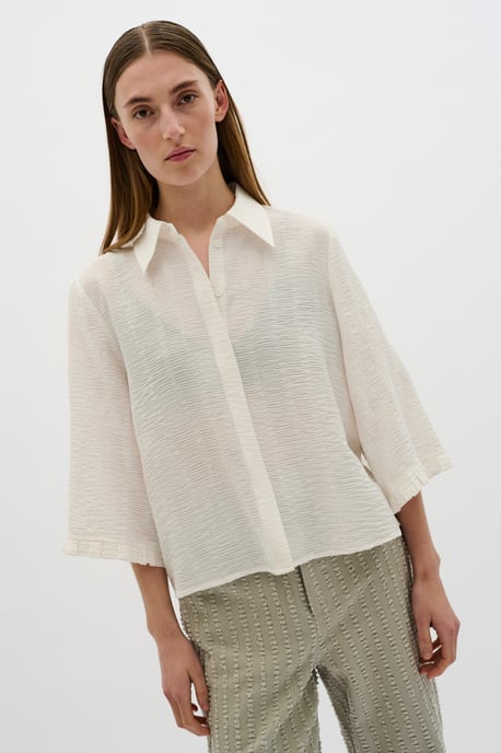 Overhemd met lang mouwen Baggy fit Bright White - Image 5