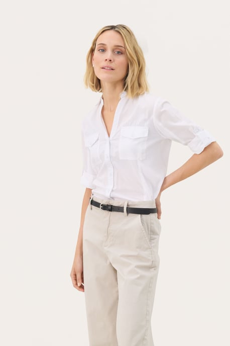 Overhemd met lang mouwen Relaxed fit Bright White - Image 4
