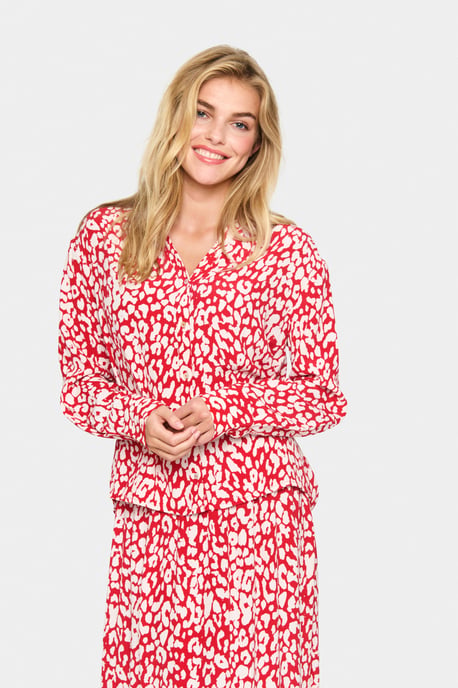 Shirt met lange mouwen Regular fit Crimson Leopard - Image 2