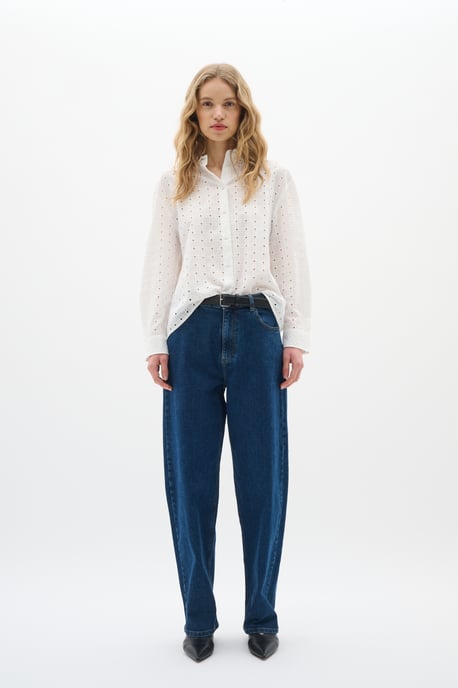 Overhemd met lang mouwen Loose fit Pure White - Image 1