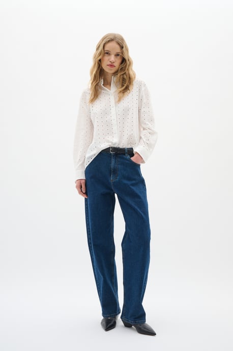 Overhemd met lang mouwen Loose fit Pure White - Image 2
