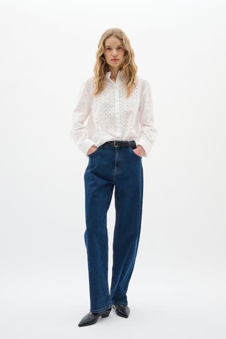 Overhemd met lang mouwen Loose fit Pure White - Image 3