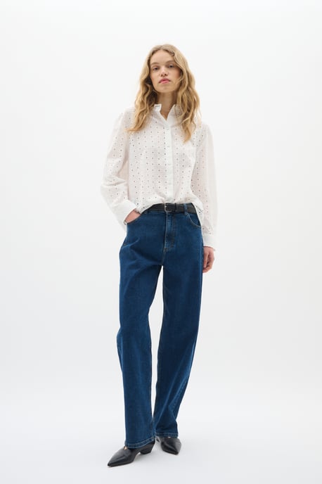 Overhemd met lang mouwen Loose fit Pure White - Image 4