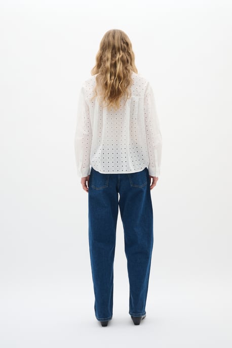 Overhemd met lang mouwen Loose fit Pure White - Image 5