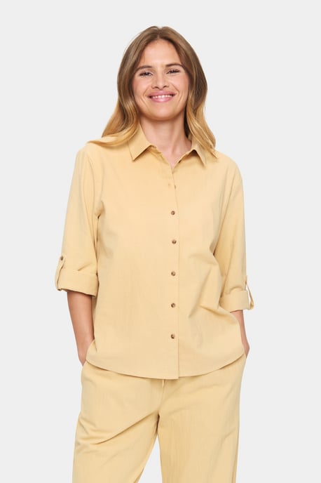 Overhemd met lang mouwen Regular fit Croissant beige - Image 2