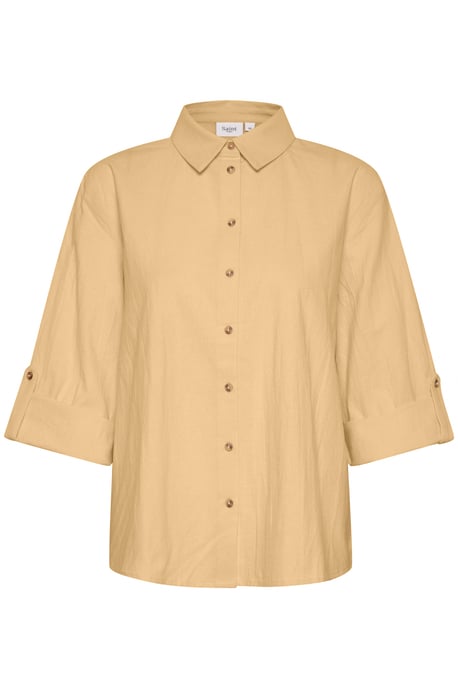 Overhemd met lang mouwen Regular fit Croissant beige - Image 4