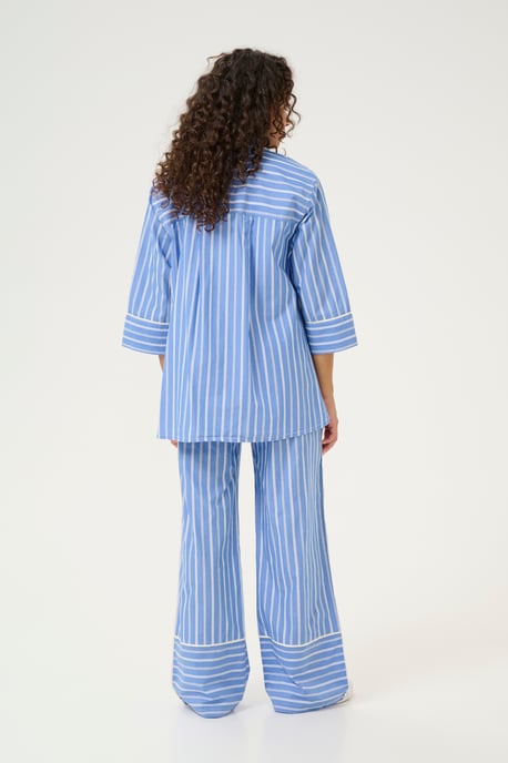 Overhemd met lang mouwen Relaxed fit Blue Stripe white - Image 2