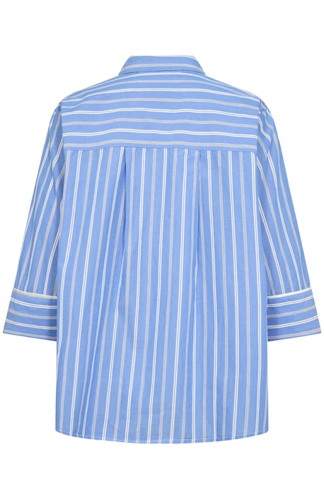 Overhemd met lang mouwen Relaxed fit Blue Stripe white - Image 5