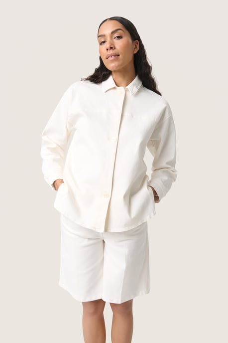 Denim blouse Loose fit Broken White - Image 2