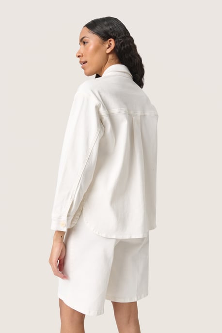 Denim blouse Loose fit Broken White - Image 3